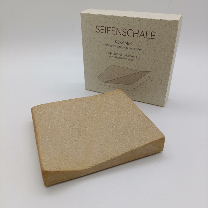 Design Seifenschale handgefertigt beige